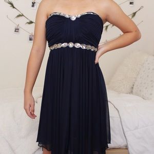 ♡NAVY BLUE HOMECOMING DRESS♡